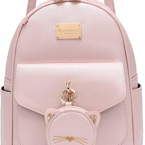 Girls Mini Leather Backpack Purse with Coin Pouch Compact Daily Use main image 6